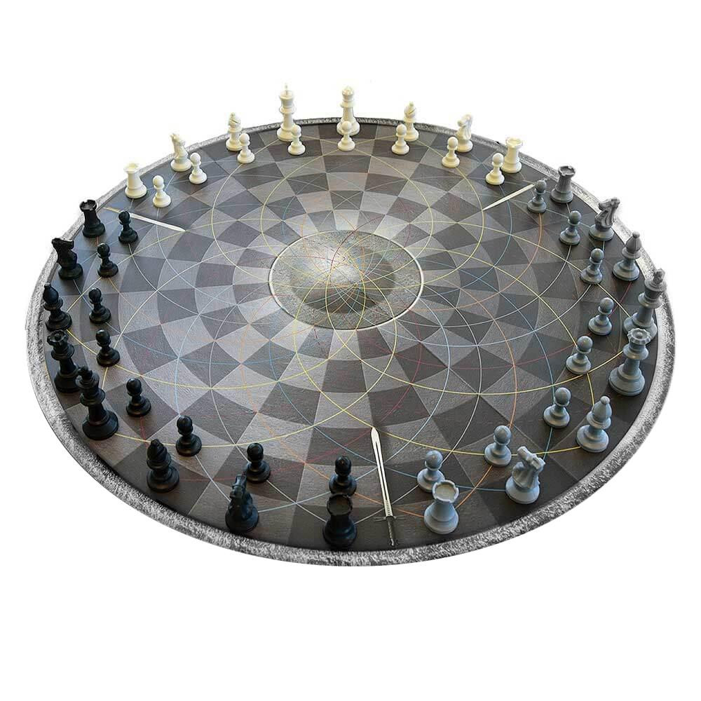 Chess for Three - Round Chessboard