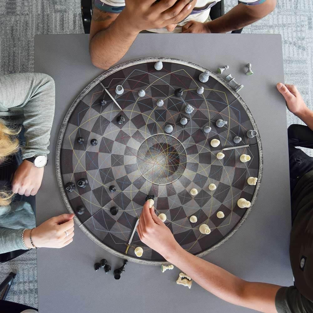 Chess for Three - Round Chessboard