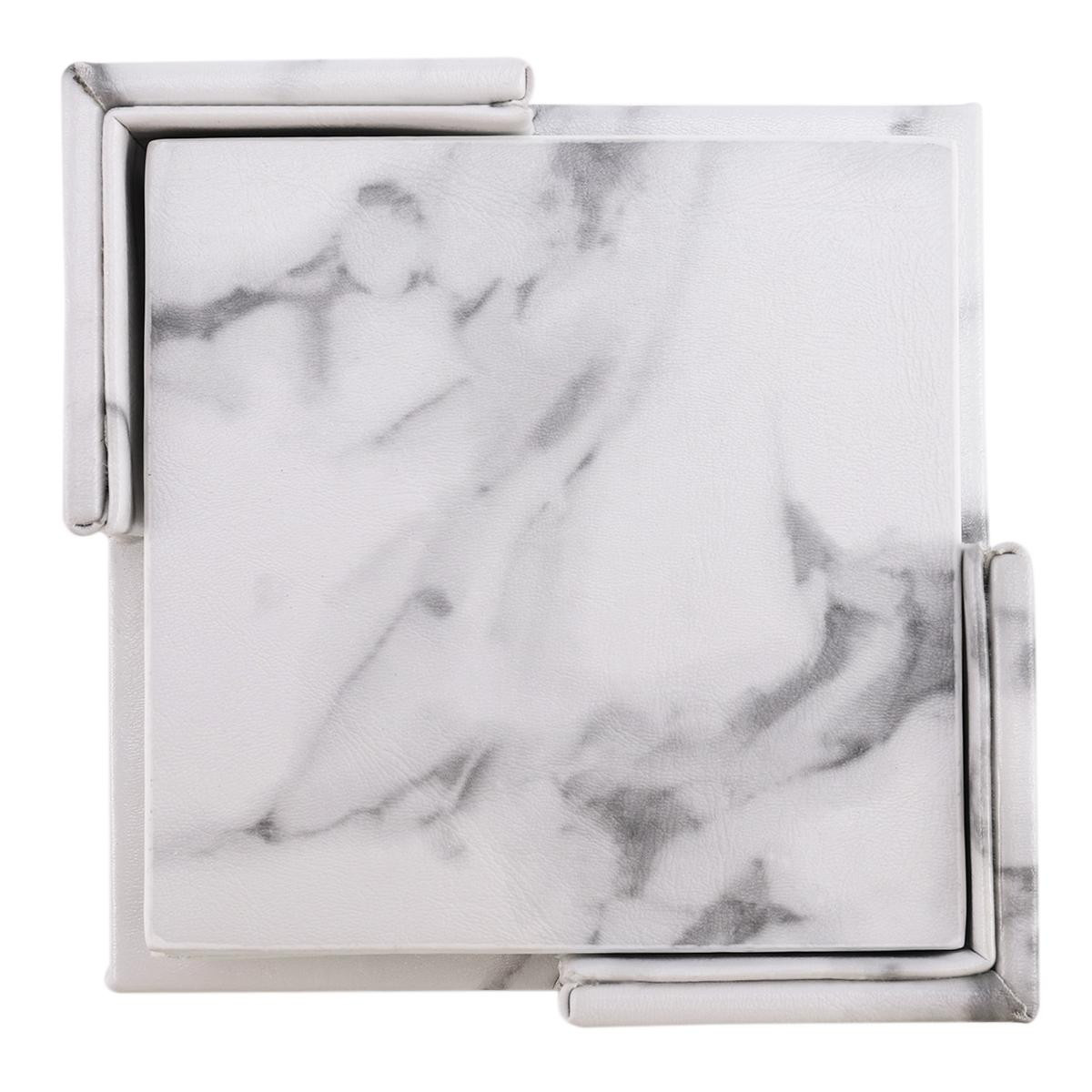 6x Coasters with Holder - Square