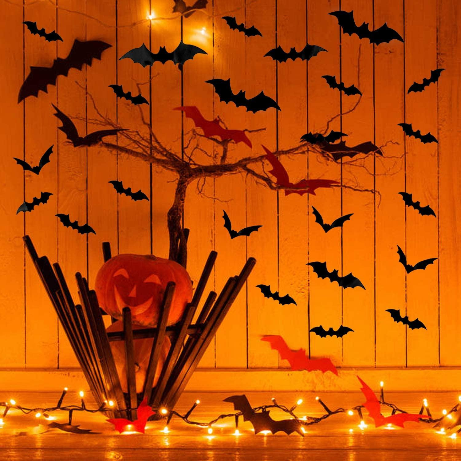 12x Morcegos, Decoração - Halloween