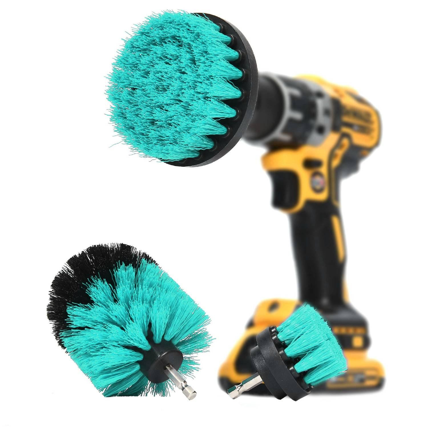 3x Cleaning Brushes for Drill