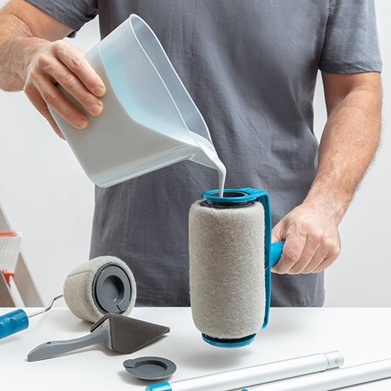 Set with Paint Rollers - Refillable and Drip-free