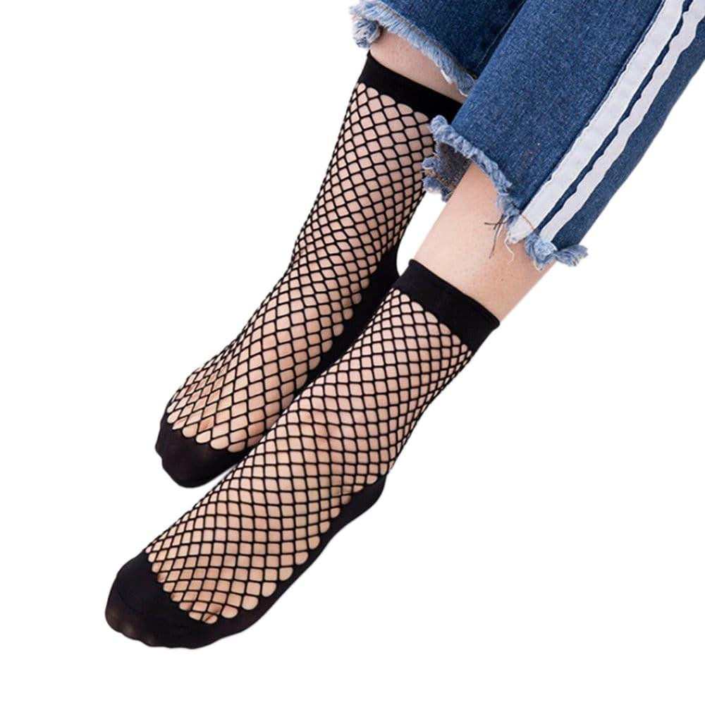 Netzsocken - Schwarz