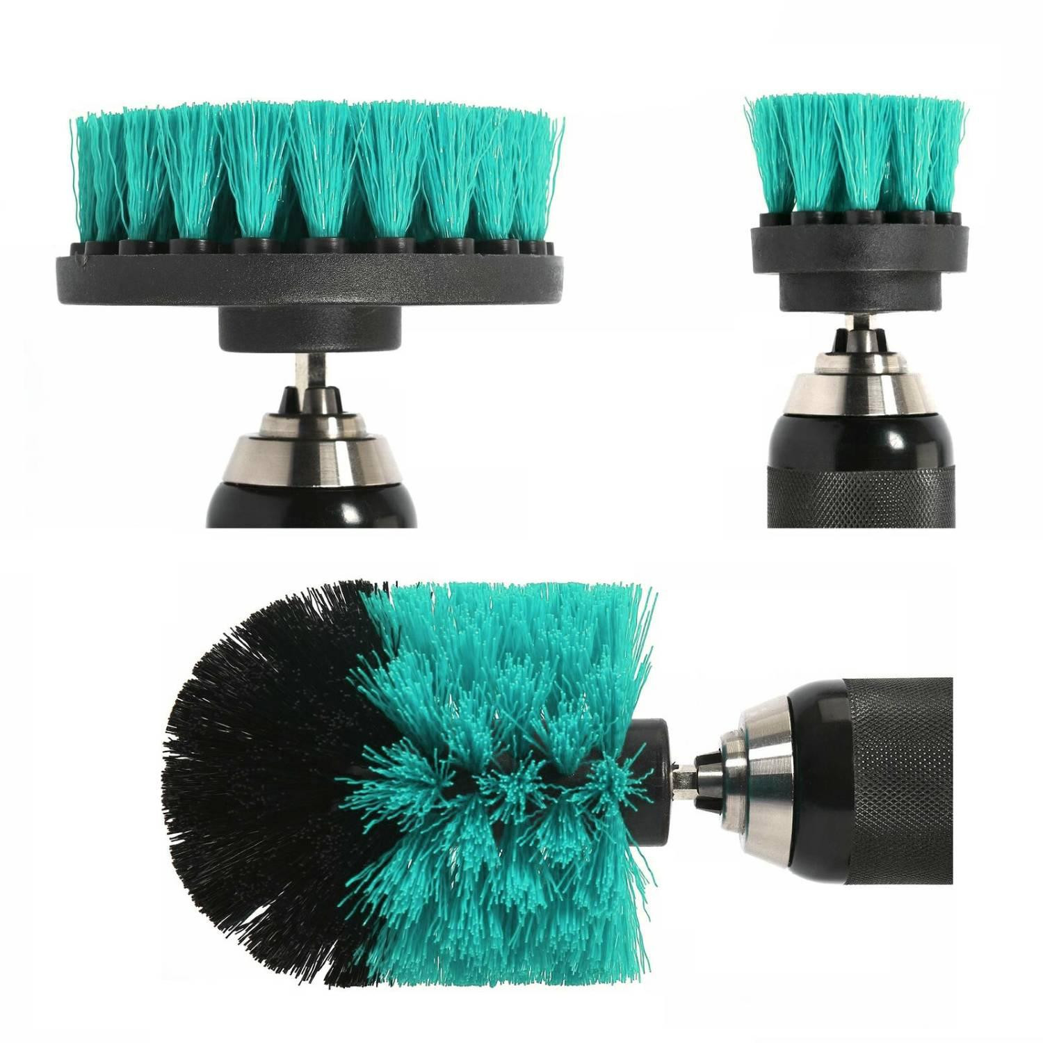 3x Cleaning Brushes for Drill