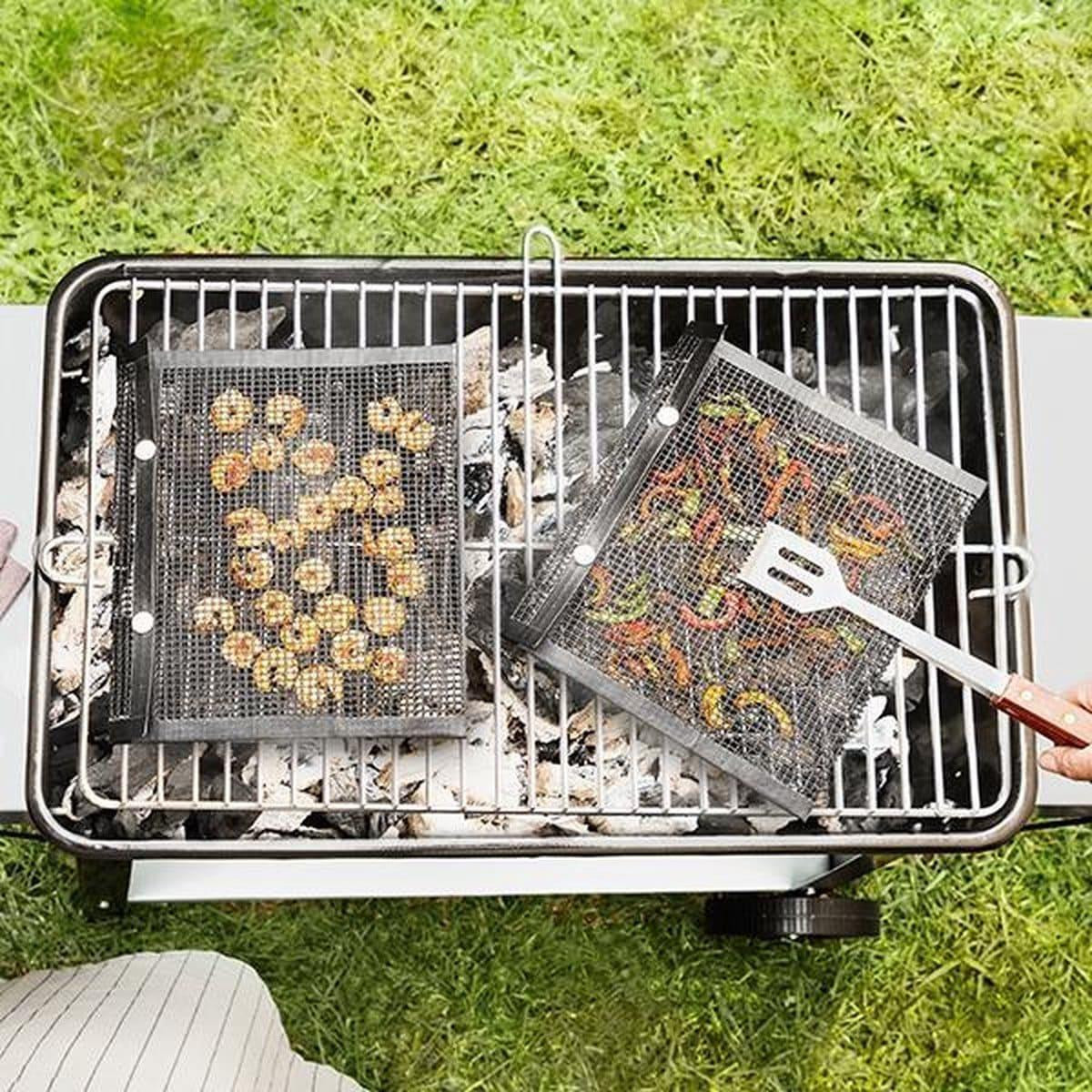 2x Mesh Bags for Barbecuing