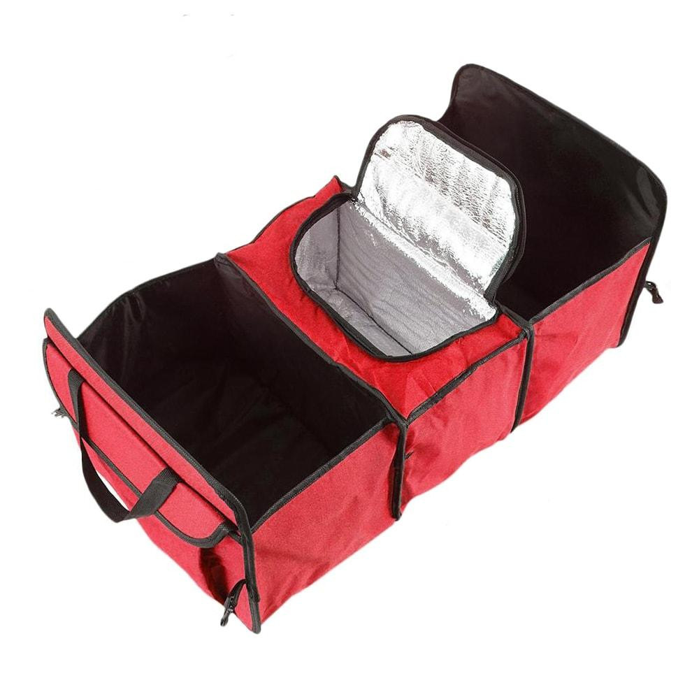 Foldable Car Trunk Organizer - Red