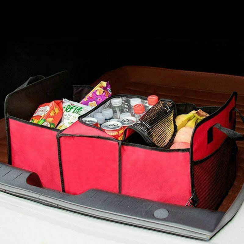 Foldable Car Trunk Organizer - Red