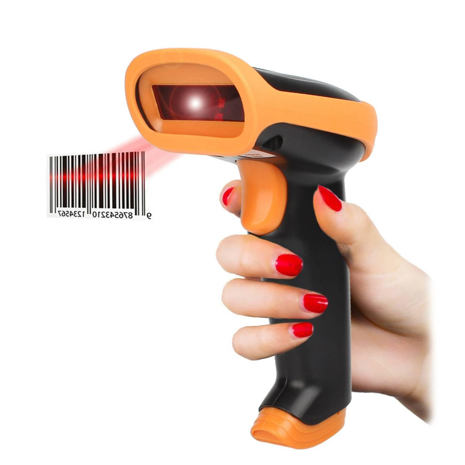 Barcodelesegerät mit USB zu 1D Codes - Orange