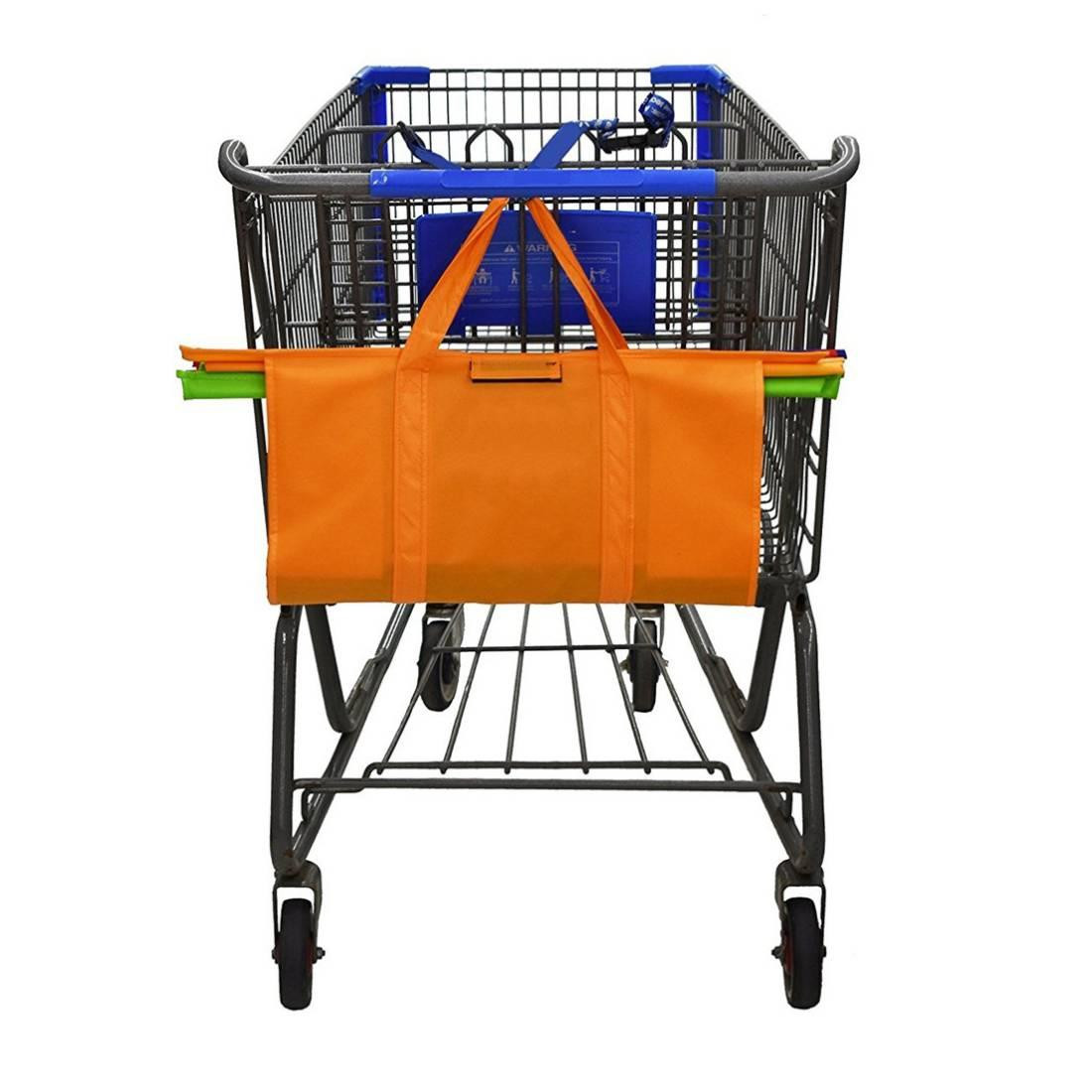 4 x sacolas de carrinho de compras