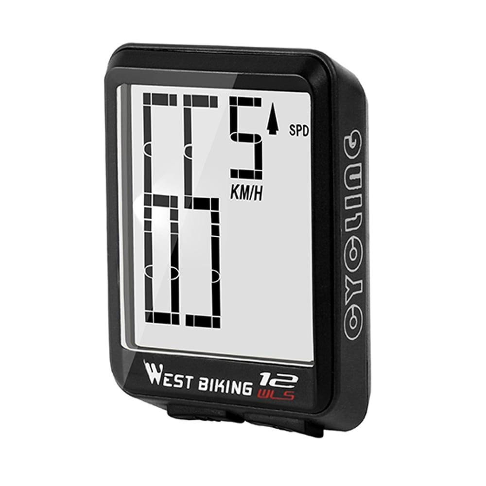 Bicycle Computer with Clear Display - Black