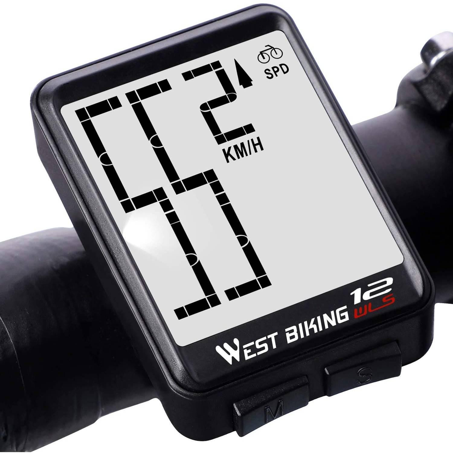 Computer da bicicletta con display trasparente - nero