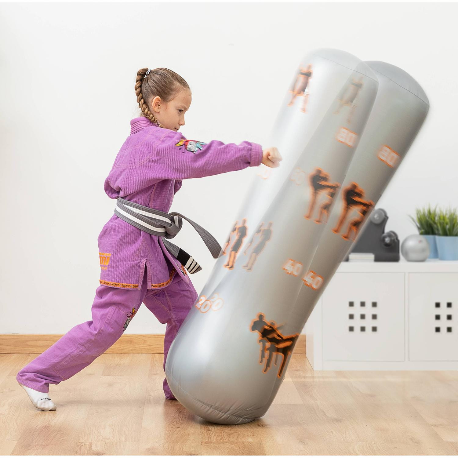 Saco de boxe inflável