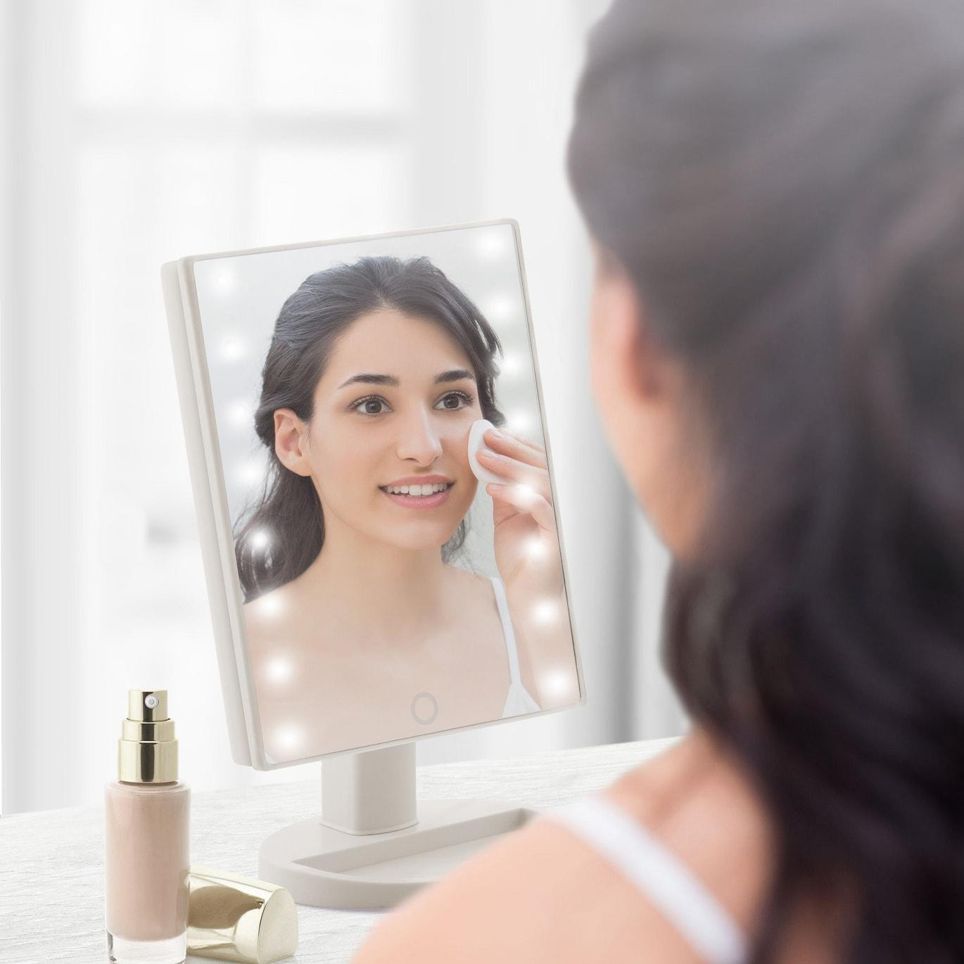 Adjustable Makeup Mirror with LED