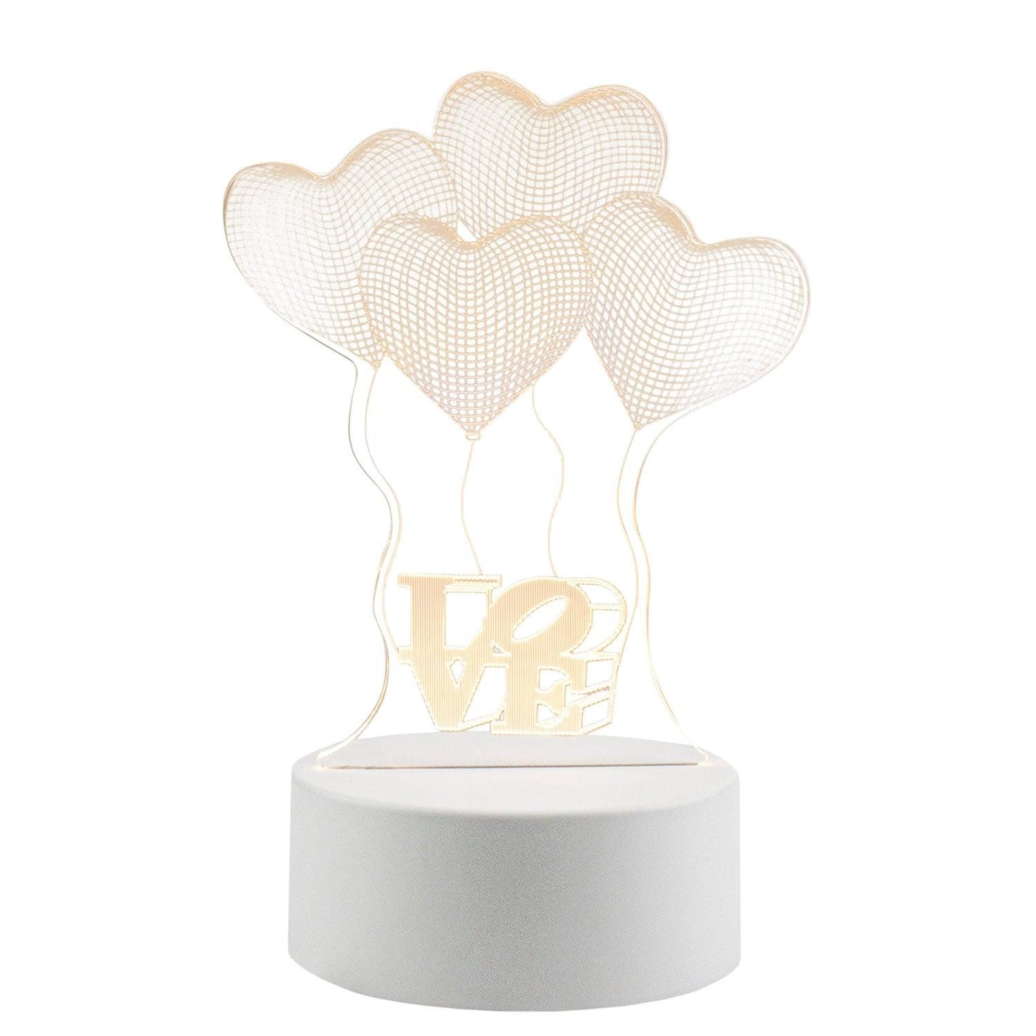 Lâmpada LED 3D - Balões