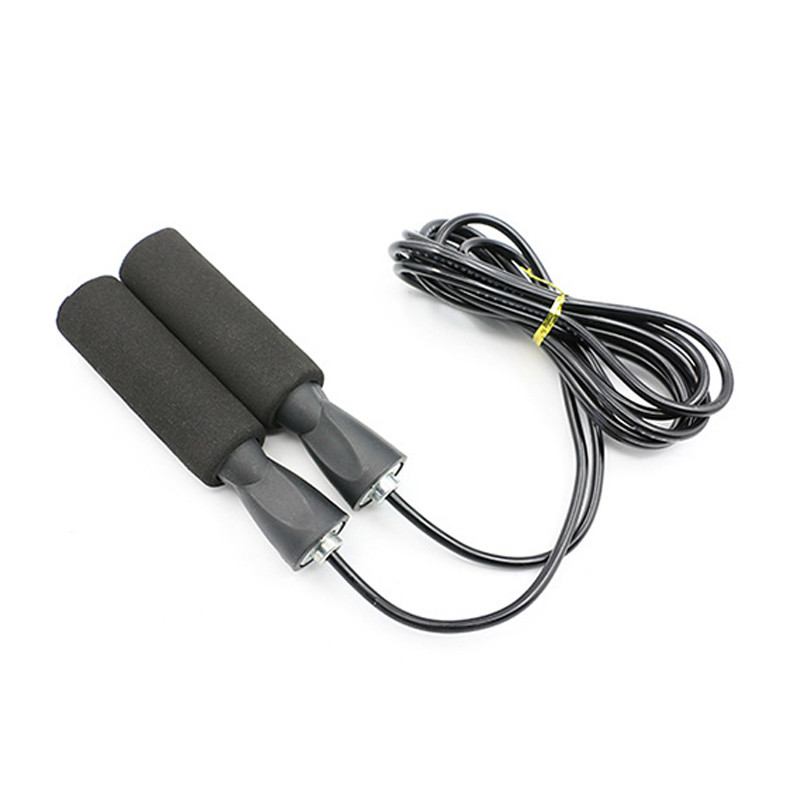 Speed Rope, ein klassisches Springseil – Schwarz