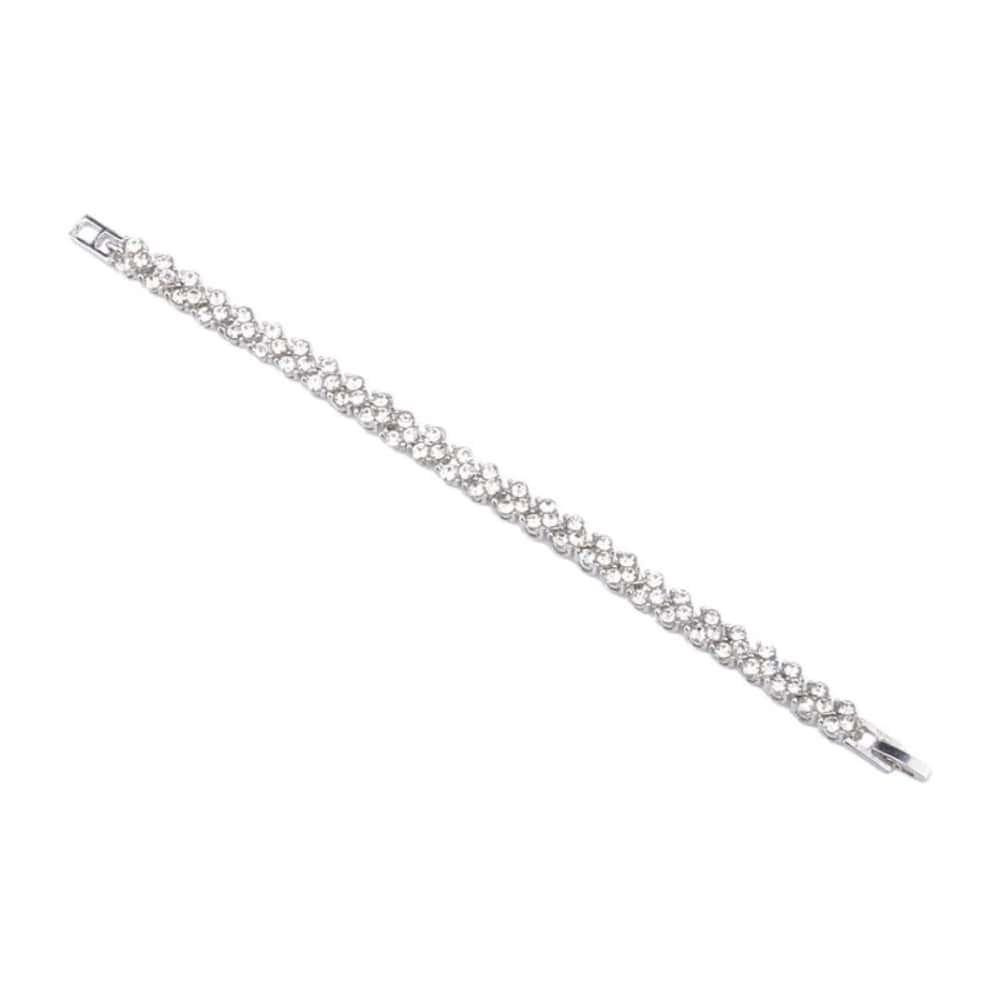 Bracciale Classico con Strass - Argento