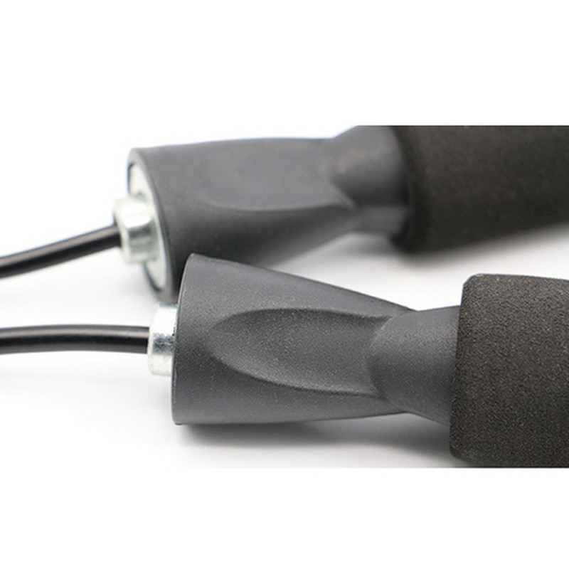 Speed Rope, ein klassisches Springseil – Schwarz