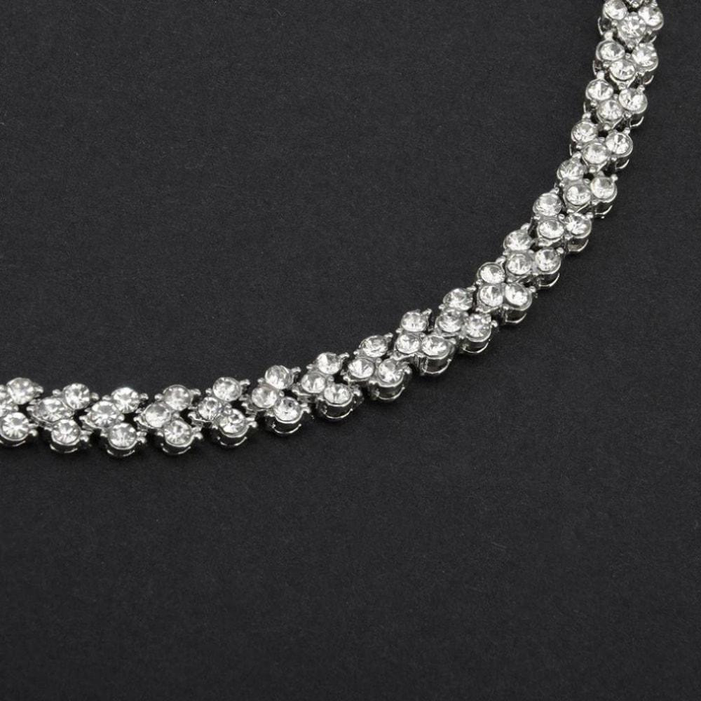 Bracelet Classique avec Strass - Argent
