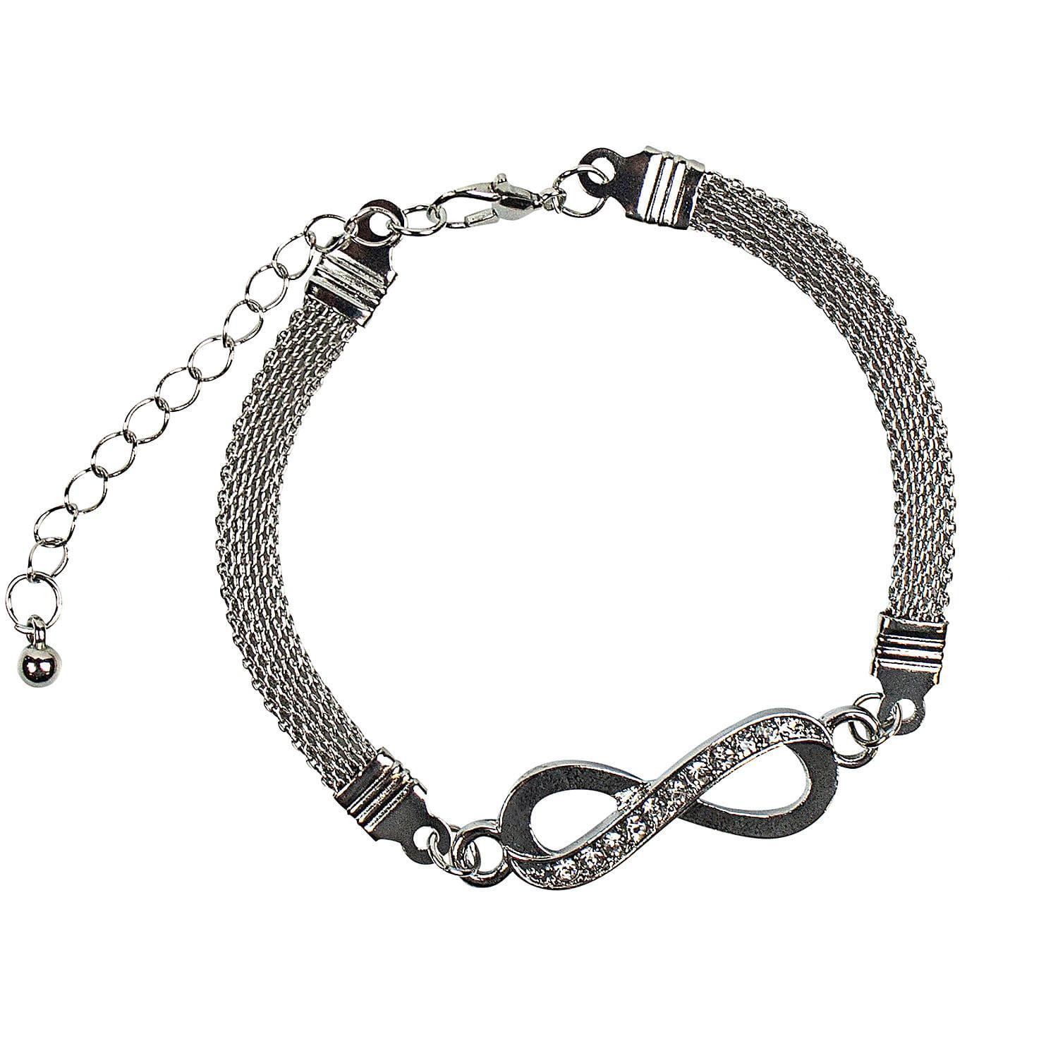 Pulseira com Símbolo do Infinito - Prata