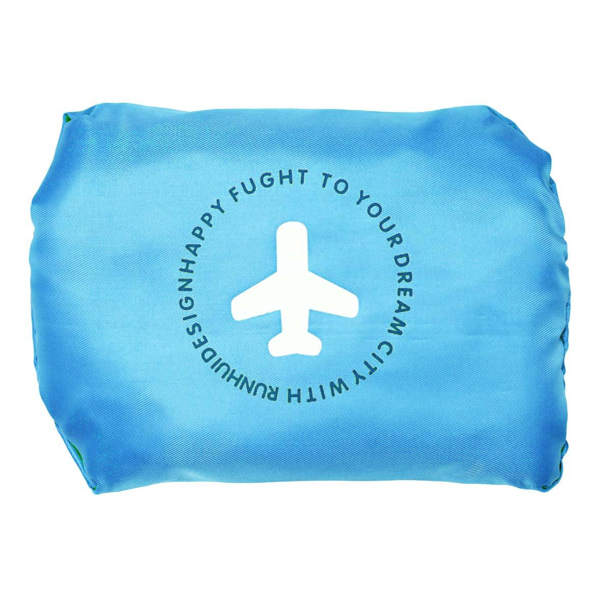 Foldable Duffle Bag with Storage Bag - Blue