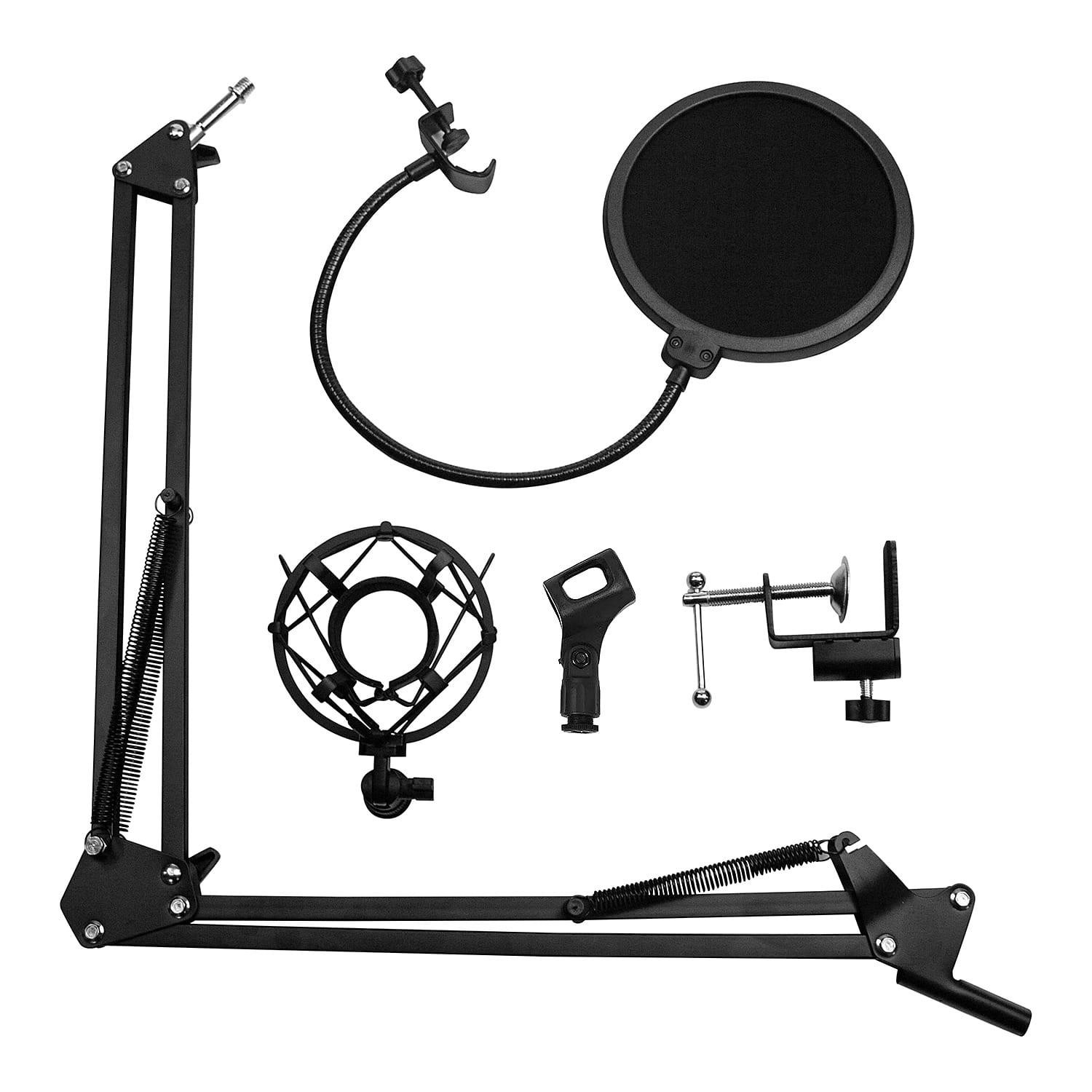 Support de table pour microphone avec bras pivotant