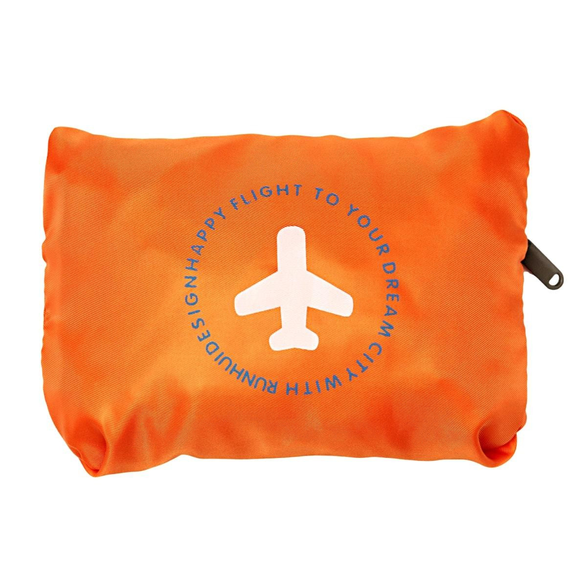 Foldable Duffle Bag with Storage Bag - Orange