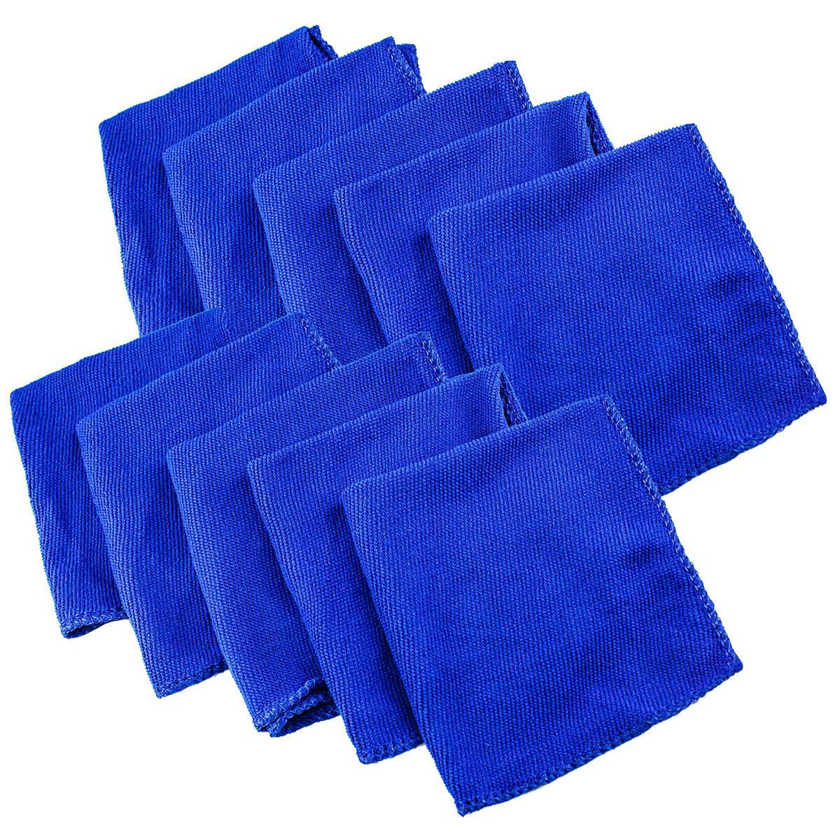 10x Panos de Microfibra - Azul
