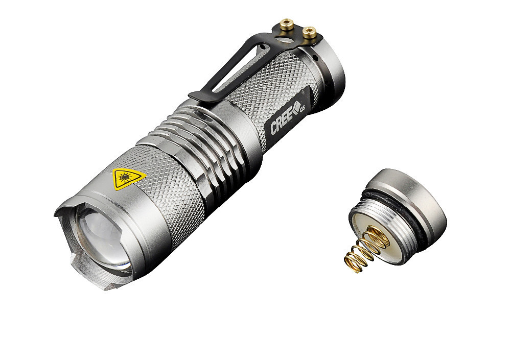 Lanterna LED CREE Ultrafire - Cinza