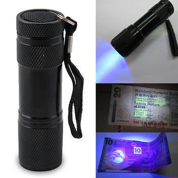 9 LED UV | Comoda e piccola torcia UV