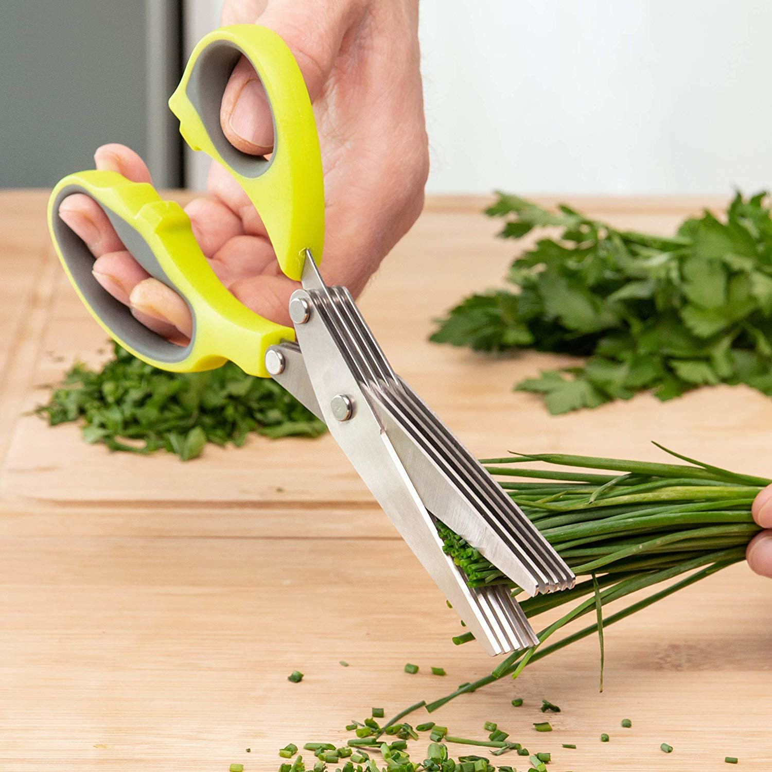 Ciseaux à herbes avec 5 lames
