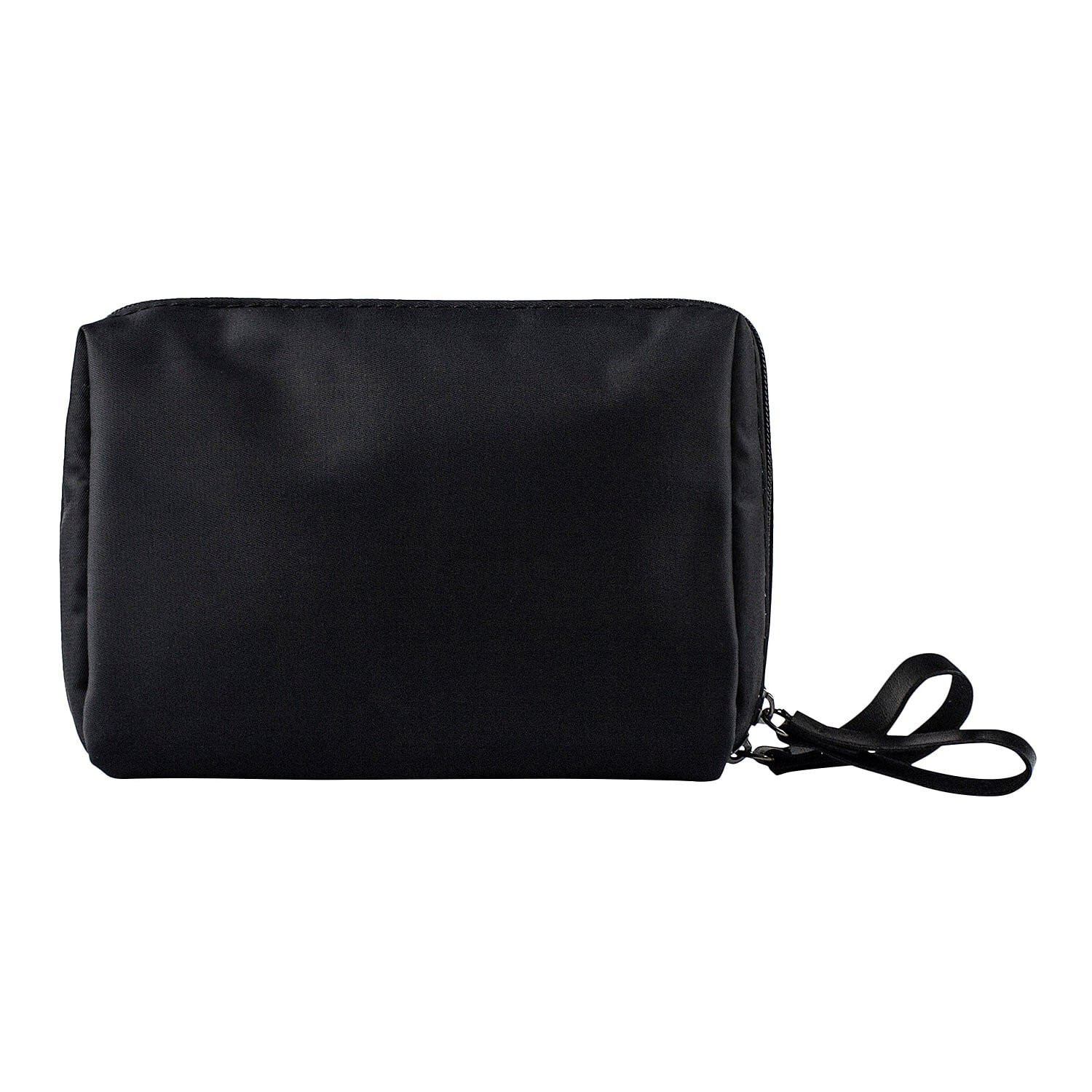 Borsa per il trucco compatta, nera