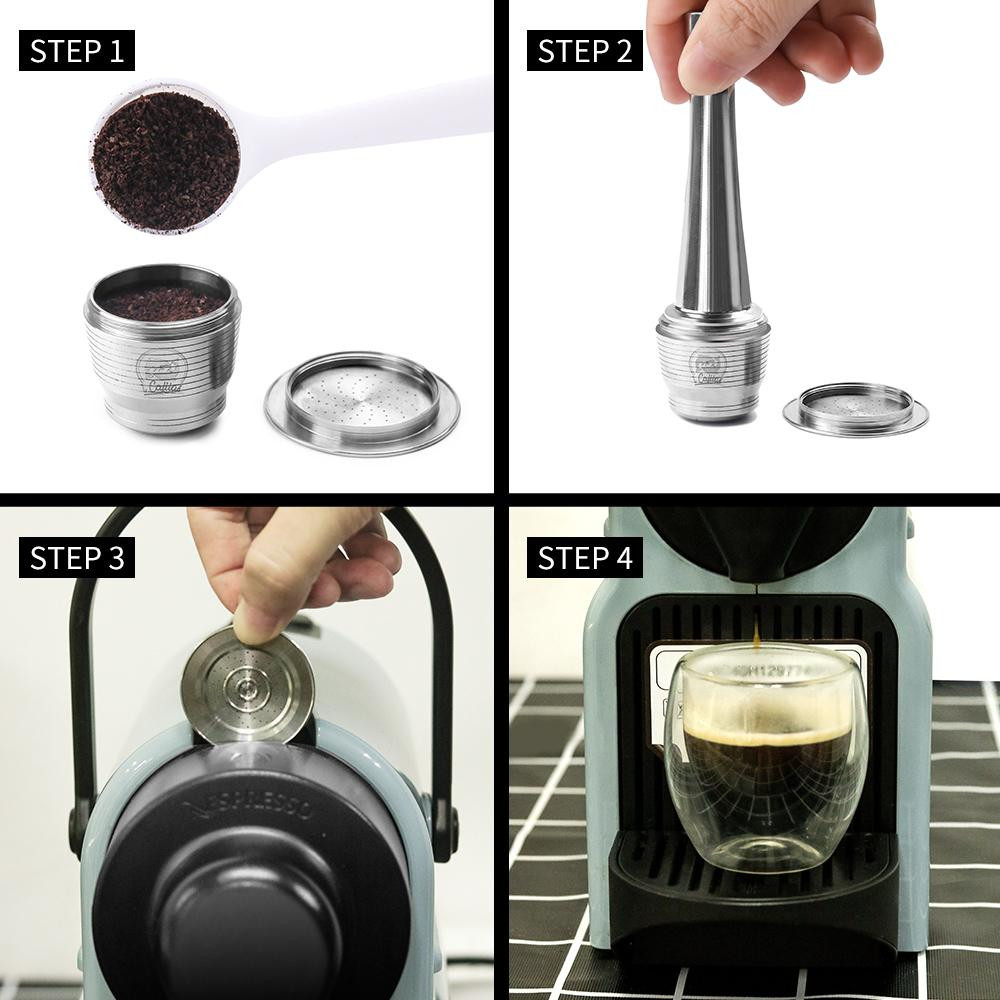 Capsule de café réutilisable pour machine Nespresso