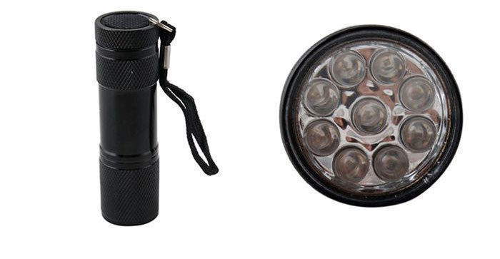 9x UV LED | Convenient & Small UV Flashlight