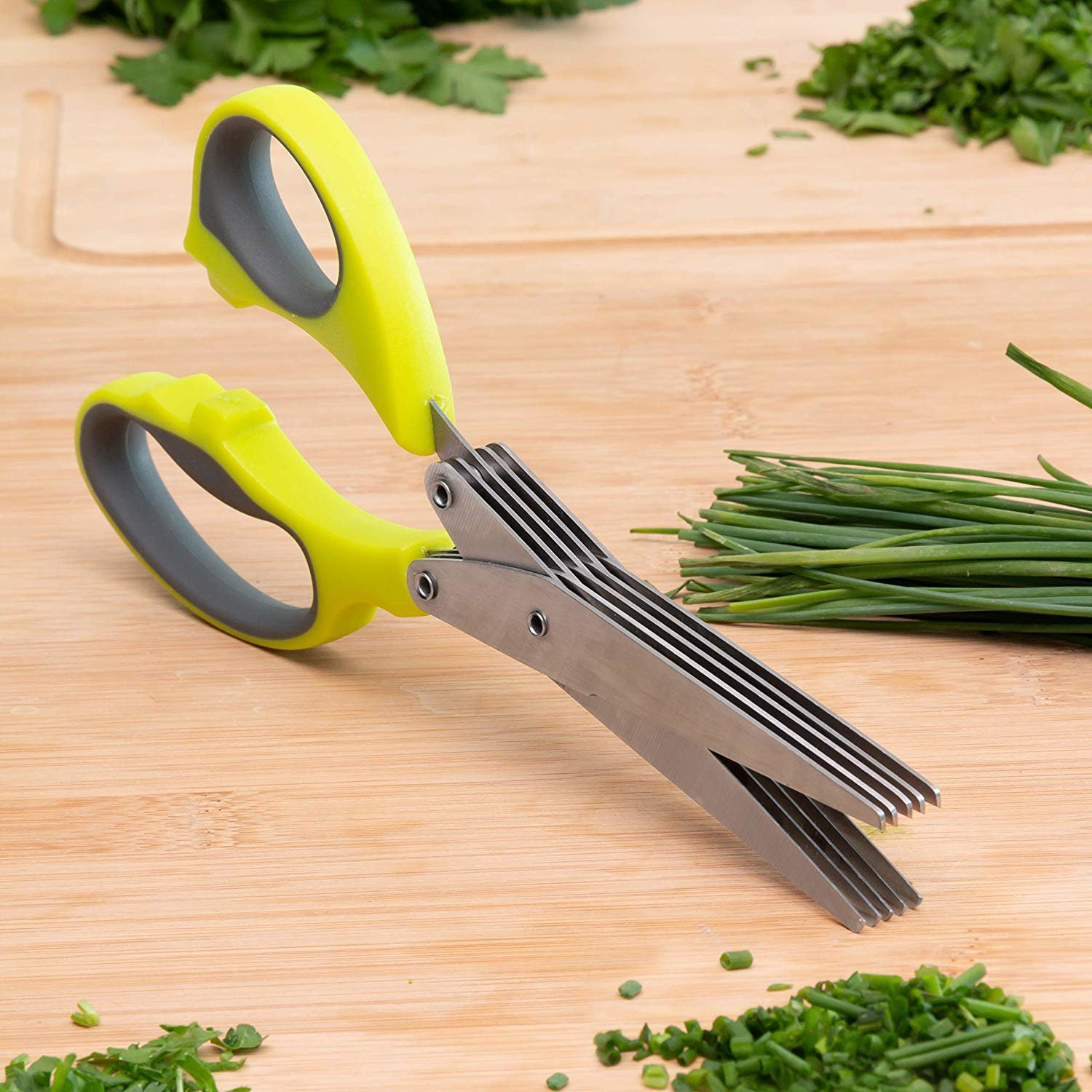 Kräuterschere mit 5 Klingen