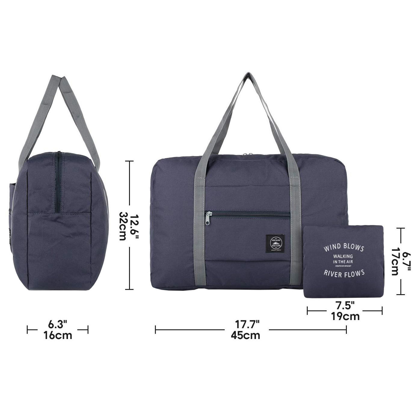 Foldable Bag - Dark Blue