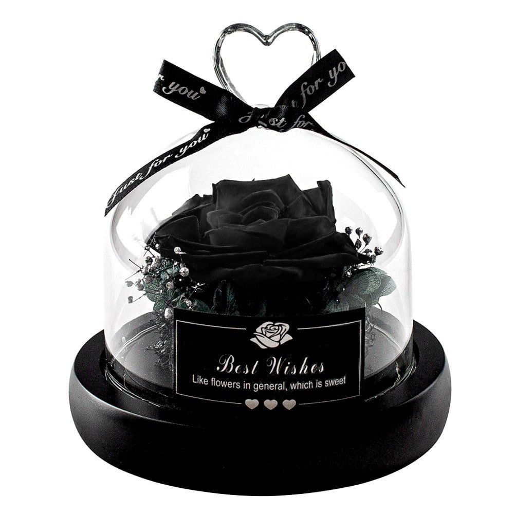 Small Infinity Rose - Black