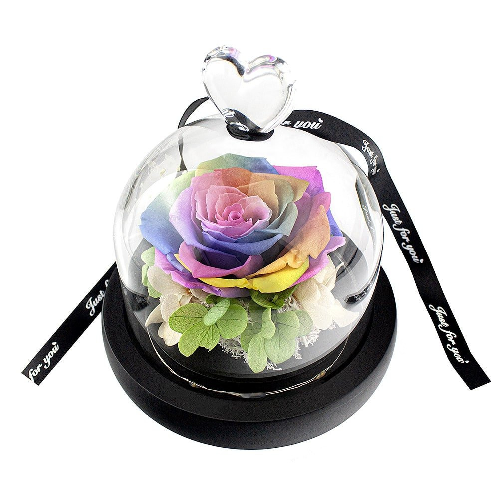 Małe Rose w Bell Jar - Rainbow Colored