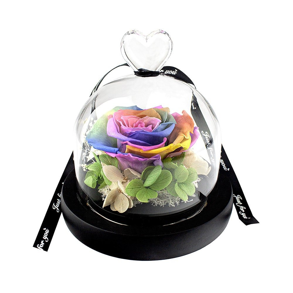 Małe Rose w Bell Jar - Rainbow Colored