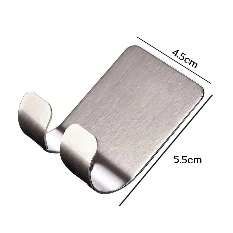 Percha autoadhesiva en acero inoxidable