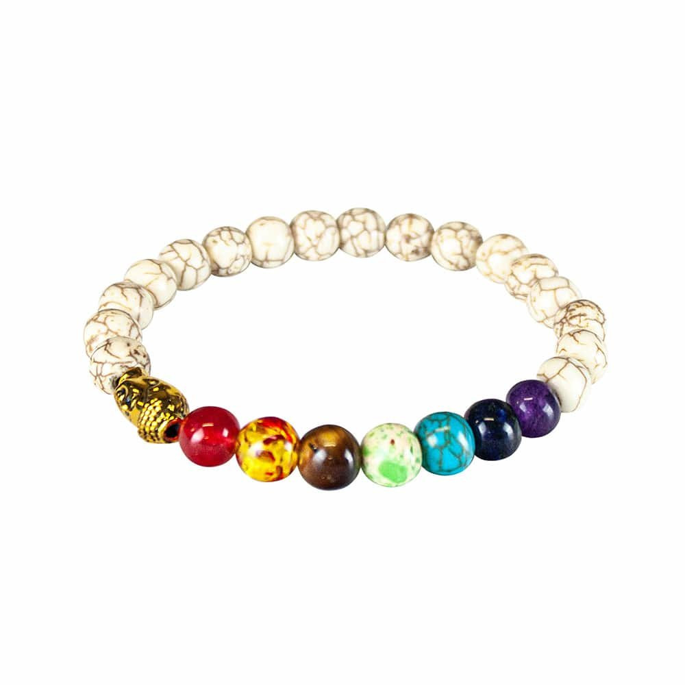 Pulseira de Chakra com Detalhe de Buda