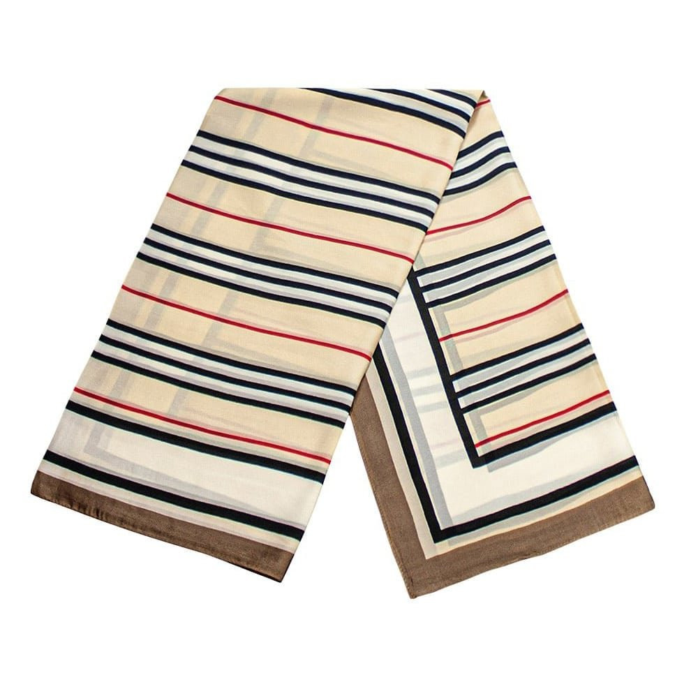 Sciarpa a righe - Marrone, n° 32