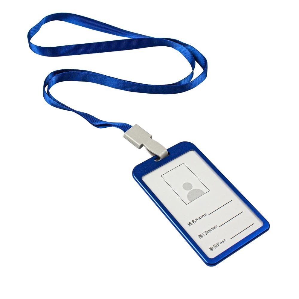 Card holder with strap, Blue
