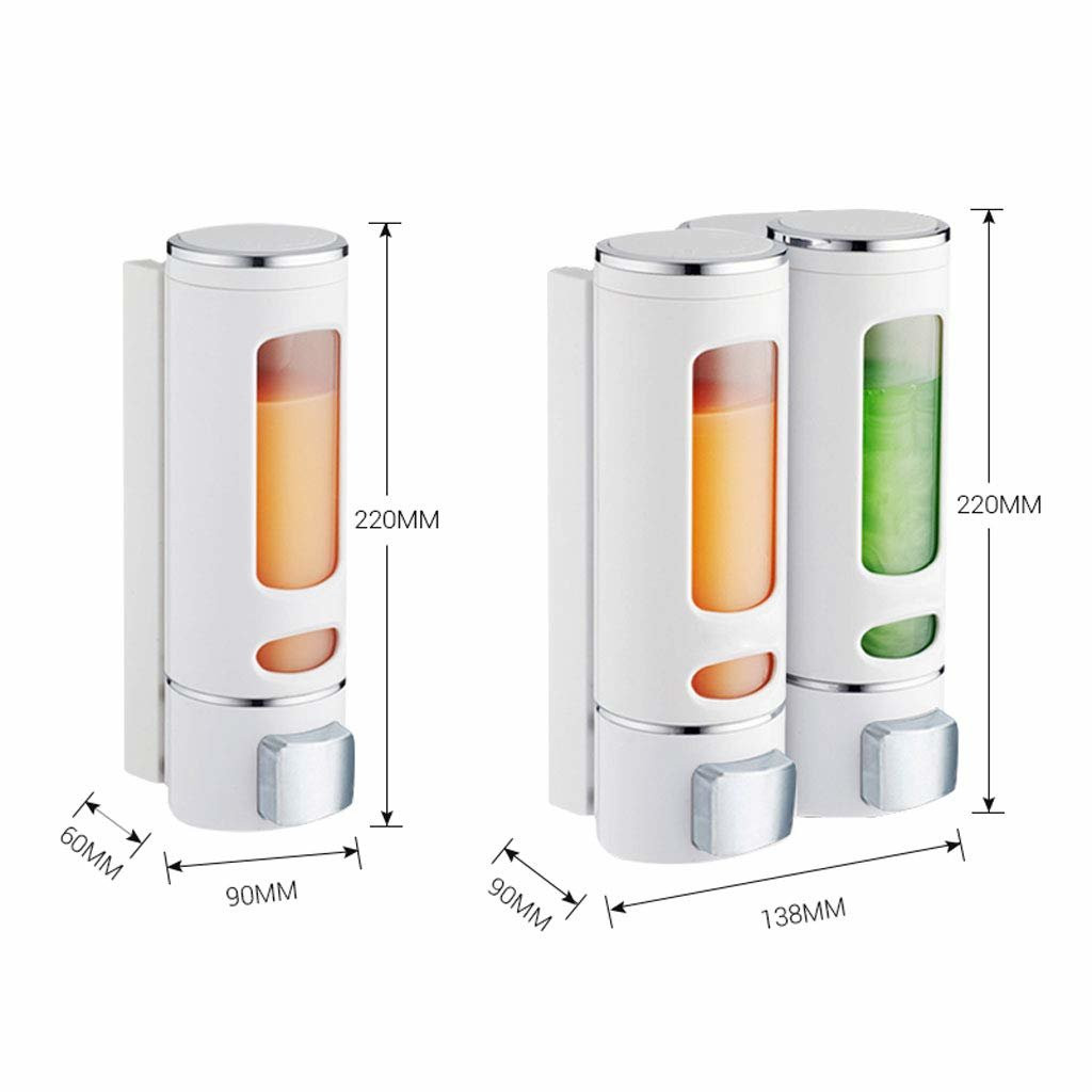 2 distributori di sapone da appendere, 400 ml