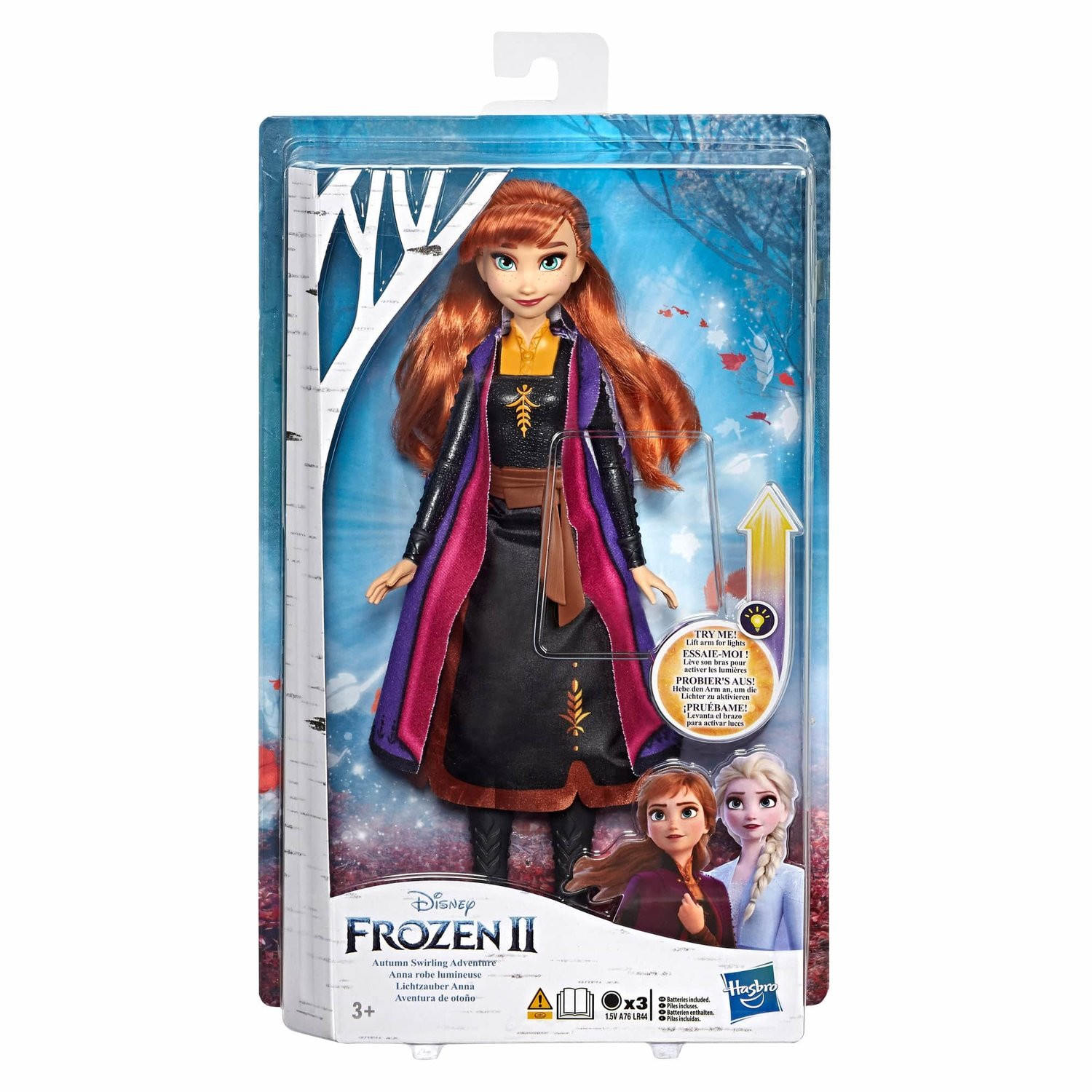 Frozen 2, boneca com roupas iluminadas - Anna