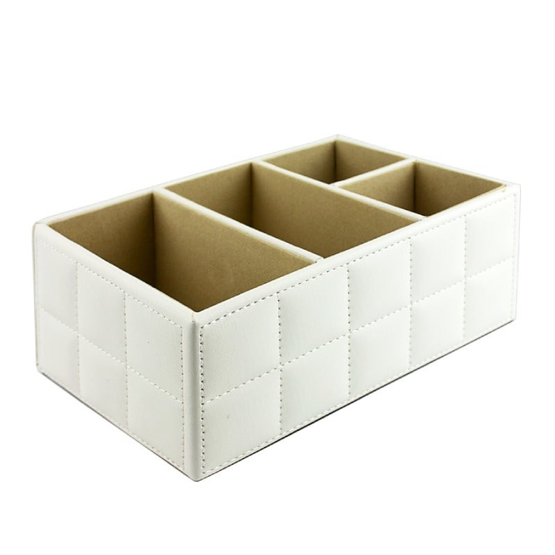 Organizerbox in PU-leer, Wit