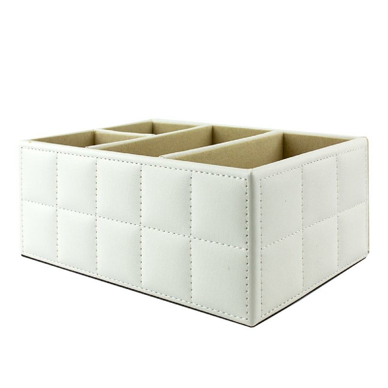 Organizerbox in PU-leer, Wit