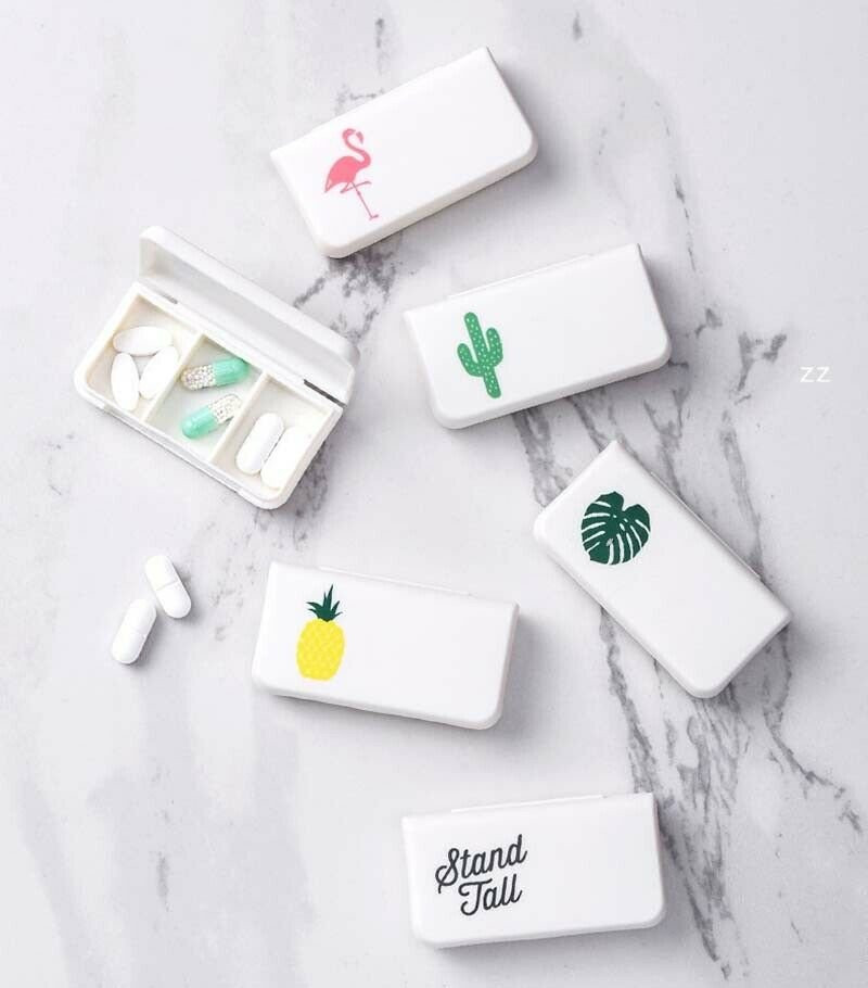 Pill box, Travel size - Cactus