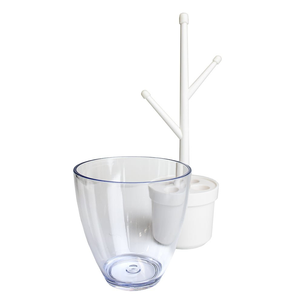 Toothbrush holder with mug - White