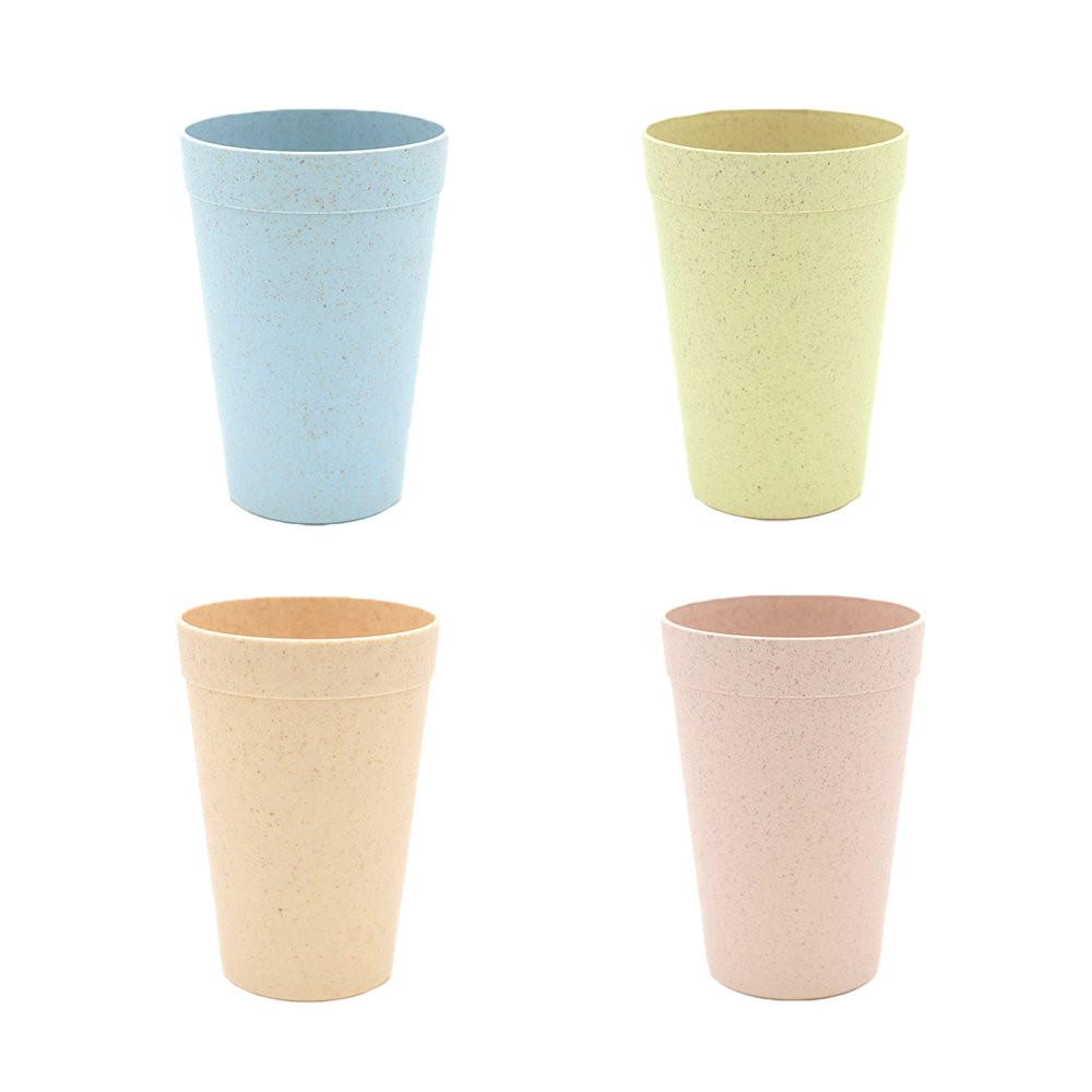 Conjunto de 4 Canecas Biodegradáveis