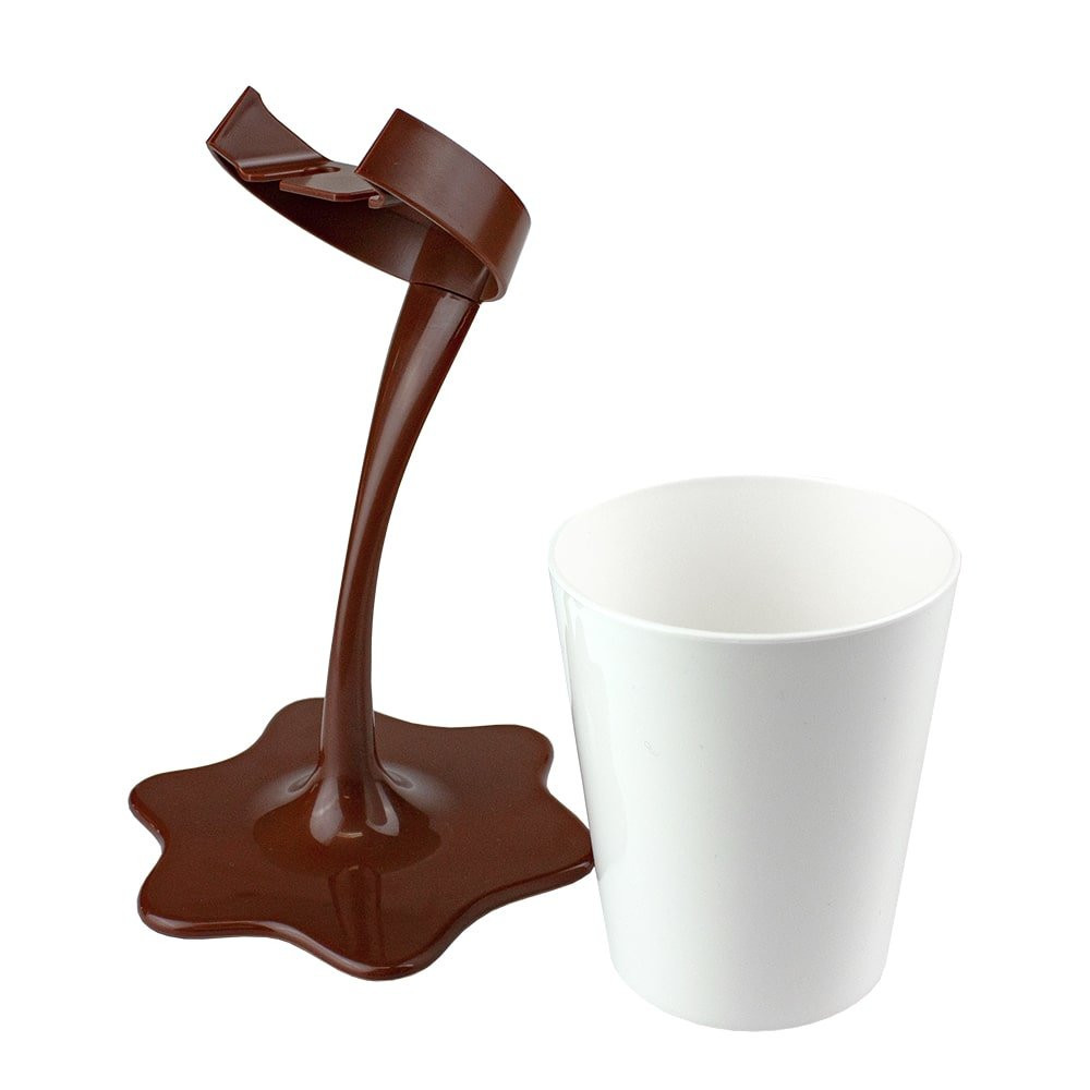 Toothbrush holder, Spilling mug - White